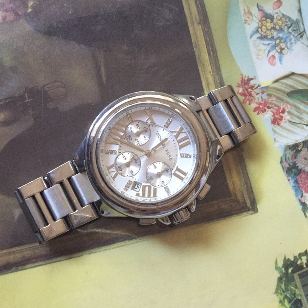 Michael kors stainless steal silver watch